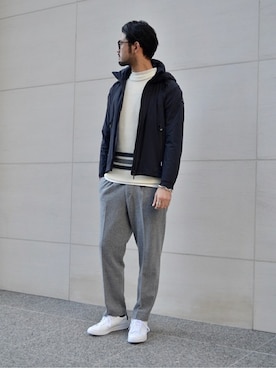 「TATRAS」｜「アイテム（その他アウター）」を使った、TERAさん（メンズ・183cm）の冬コーディネート