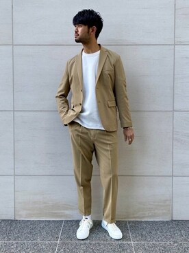 「STIR（スティア）のアイテム」を使った、TERAさん（メンズ・183cm）の春コーディネート