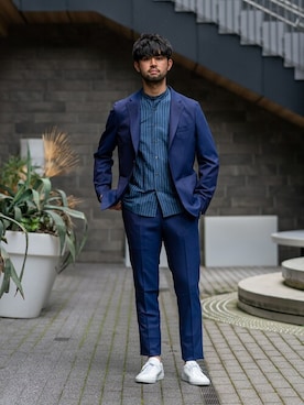 「COMMON PROJECTS（コモンプロジェクト）のアイテム」を使った、TERAさん（メンズ・183cm）の春コーディネート