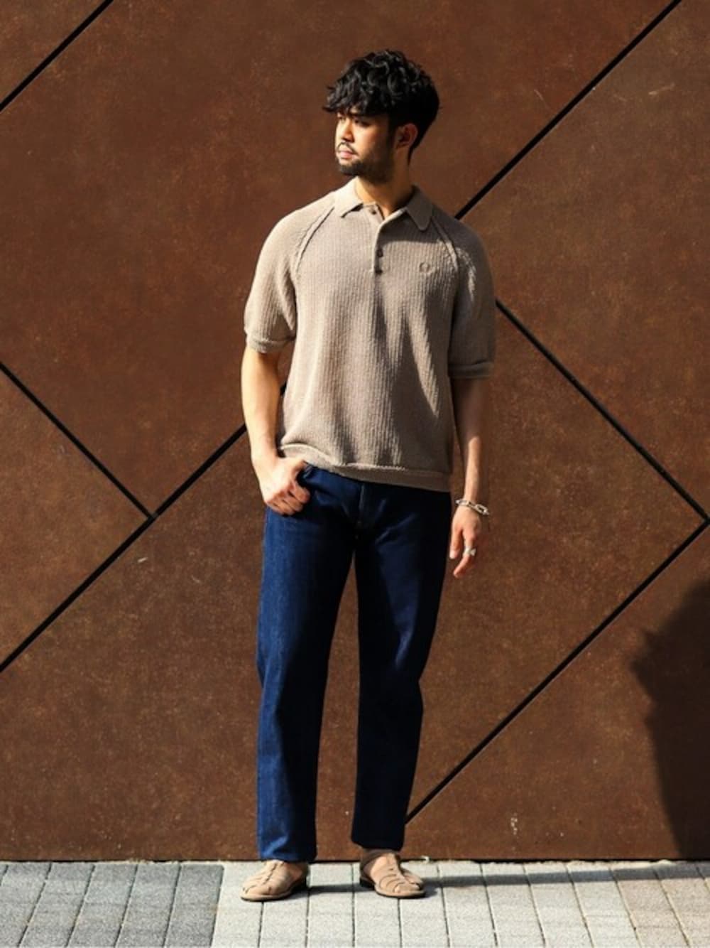 FRED PERRY / フレッド ペリー】別注 リネンライクニット ポロシャツを