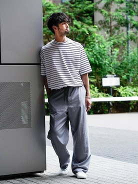 「COMMON PROJECTS（コモンプロジェクト）のアイテム」を使った、TERAさん（メンズ・183cm）の夏コーディネート