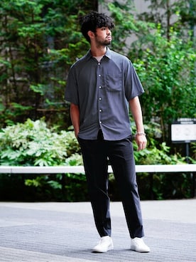 「COMMON PROJECTS（コモンプロジェクト）のアイテム」を使った、TERAさん（メンズ・183cm）の夏コーディネート