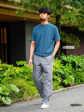 「COMMON PROJECTS（コモンプロジェクト）のアイテム」を使った、TERAさん（メンズ・183cm）の夏コーディネート