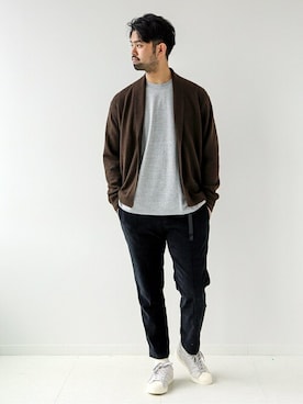 「EDIFICE（エディフィス）のアイテム」を使った、TERAさん（メンズ・183cm）の秋コーディネート