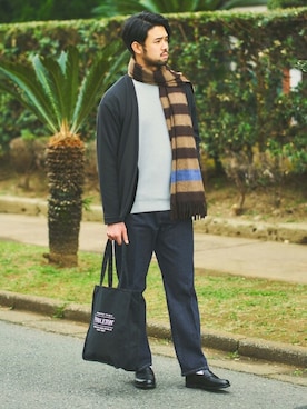 「PENDLETON（ペンドルトン）のアイテム」を使った、TERAさん（メンズ・183cm）の冬コーディネート