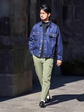 「CELLAR DOOR（セラドール）のアイテム」を使った、TERAさん（メンズ・183cm）の冬コーディネート