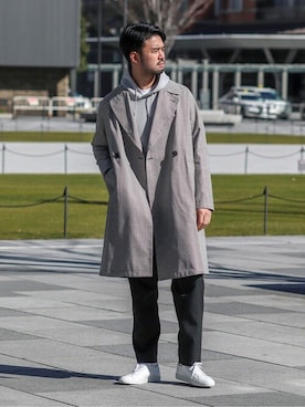 「COMMON PROJECTS（コモンプロジェクト）のアイテム」を使った、TERAさん（メンズ・183cm）の冬コーディネート