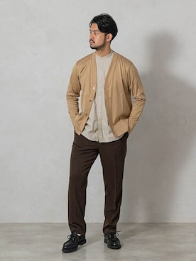 「CELLAR DOOR（セラドール）のアイテム」を使った、TERAさん（メンズ・183cm）の秋コーディネート