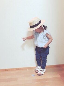 OTOMACHUさん（キッズ・80cm）の夏コーディネート