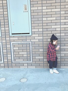 「アイテム（シャツワンピース）」を使った、OTOMACHUさん（キッズ・100cm）の秋コーディネート