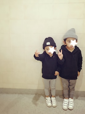 OTOMACHUさん（キッズ・90cm）の冬コーディネート