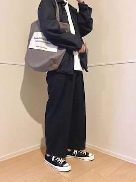 「epnok（エプノック）のアイテム（ブルゾン）」を使った、えくら｜低身長コーデさん（メンズ・166cm）の春コーディネート