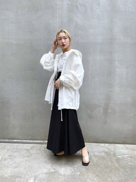 「mystic（ミスティック）のアイテム（ブルゾン）」を使った、nomo.akanaさん（レディース・158cm）の春コーディネート
