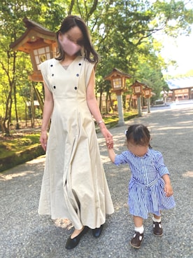「PEEP ZOOMのアイテム」を使った、miiさん（レディース・163cm）の春コーディネート
