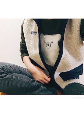 「アイテム（ダウンベスト、その他）」を使った、‍あっさりんさん（レディース・150cm）の秋コーディネート