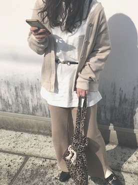 「ORiental TRaffic（オリエンタルトラフィック）のアイテム（ローファー）」を使った、yumikoさん（レディース・157cm）の冬コーディネート