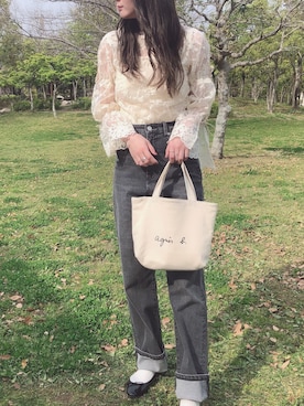 「miluu（ミルー）のアイテム」を使った、yumikoさん（レディース・157cm）の春コーディネート