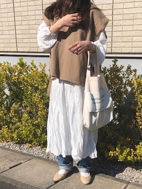 yumikoさん（レディース・158cm）の春コーディネート