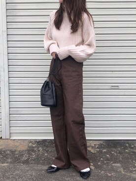 「秋のマイ旬スタイル」｜「アイテム（バレエシューズ）」を使った、yumikoさん（レディース・158cm）の秋コーディネート