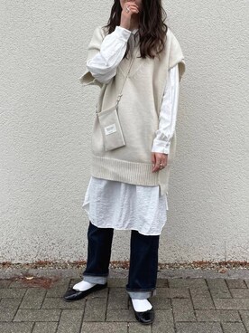 「Kastane」｜「アイテム（財布/小物）」を使った、yumikoさん（レディース・158cm）の冬コーディネート