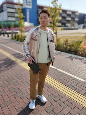 「AVIREX（アヴィレックス）のアイテム（その他小物）」を使った、Kunugiさん（メンズ・167cm）の春コーディネート