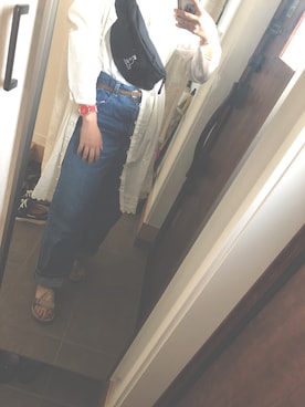 「chou chou de maman（シュシュドママン）のアイテム」を使った、むーさん（レディース・159cm）の夏コーディネート