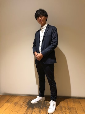 「TETE HOMME（テットオム）のアイテム（トップス）」を使った、おまつさん（メンズ・163cm）の夏コーディネート