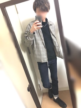 「RAGEBLUE（レイジブルー）のアイテム（その他アウター）」を使った、しぇきさん（メンズ・173cm）の秋コーディネート