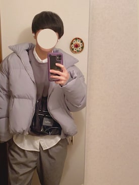 「G.O.C（ジーオーシー）のアイテム（ダウンジャケット/コート）」を使った、やなさんさん（メンズ・171cm）の秋コーディネート