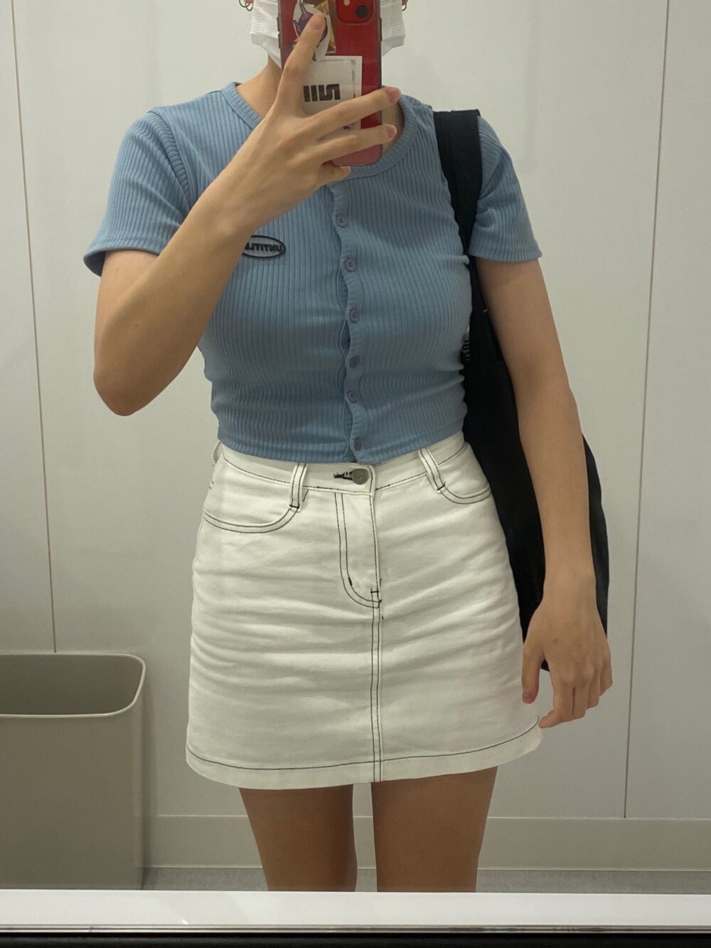 「スクールコーデ、韓国コーデ、韓国ファッション、韓国ブランド、summer style」｜「mixxmixのアイテム（Tシャツ/カットソー、その他）」を使った、레나さん（レディース・160cm）の夏コーディネートの1枚目の写真