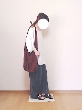「チャイハネ（チャイハネ）のアイテム（ショルダーバッグ）」を使った、めさん（レディース・164cm）の秋コーディネート