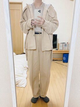 「apres jour（アプレジュール）のアイテム（ブルゾン）」を使った、めさん（レディース・164cm）の秋コーディネート