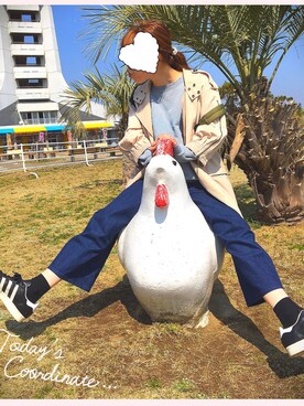「スウェットトップス」｜「アイテム（その他）」を使った、maipiさん（レディース・166cm）の春コーディネート