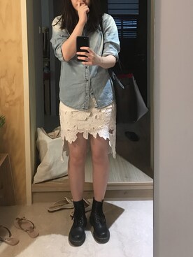 「ESPRIT（エスプリ）のアイテム（トップス）」を使った、Wuhsintaiさん（レディース・171cm）の冬コーディネート