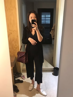 「working style」｜「アイテム（オールインワン・サロペット）」を使った、Wuhsintaiさん（レディース・171cm）の春コーディネート