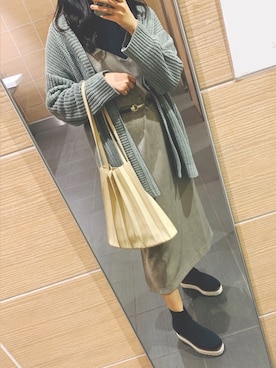 「スニーカーブーツ」｜「アイテム（ワンピース/ドレス）」を使った、おみなさん（レディース・162cm）の秋コーディネート