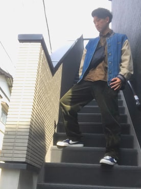 「ORVIS（オービス）のアイテム」を使った、コウタさん（メンズ・182cm）の冬コーディネート