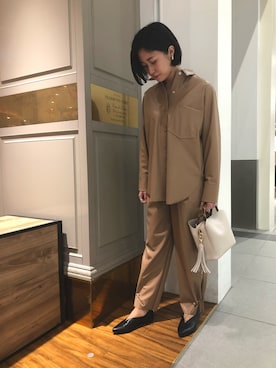 「ハンサムコーデ」｜nano・universe ららぽーと海老名 Womensさん（レディース・160cm）の冬コーディネート