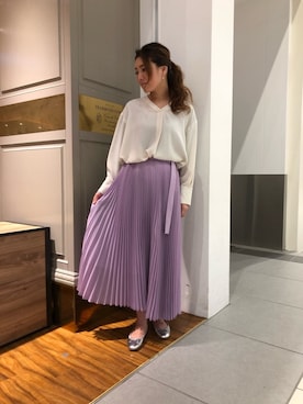 「NANO universe（ナノユニバース）のアイテム（バレエシューズ）」を使った、nano・universe ららぽーと海老名 Womensさん（レディース・160cm）の冬コーディネート