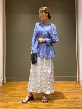 「NANO universe（ナノユニバース）のアイテム（サンダル）」を使った、nano・universe ららぽーと海老名 Womensさん（レディース・162cm）の夏コーディネート