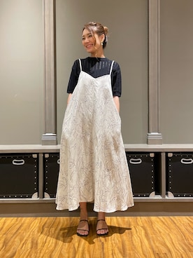「NANO universe（ナノユニバース）のアイテム（サンダル）」を使った、nano・universe ららぽーと海老名 Womensさん（レディース・162cm）の夏コーディネート