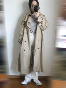 「gu」｜「アイテム（ジャケット/アウター）」を使った、shicome.さん（レディース・153cm）の春コーディネート