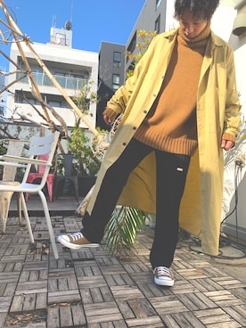 「MGV（エムジーヴィー）のアイテム（ジャケット/アウター）」を使った、本村可伊さん（メンズ・170cm）の冬コーディネート