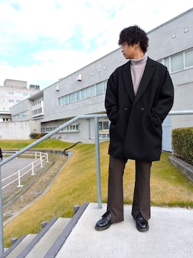 本村可伊さん（メンズ・170cm）の冬コーディネート