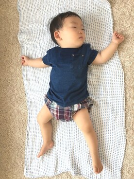 「BNT（ビーエヌティー　　）のアイテム」を使った、さにさん（キッズ・80cm）の夏コーディネート