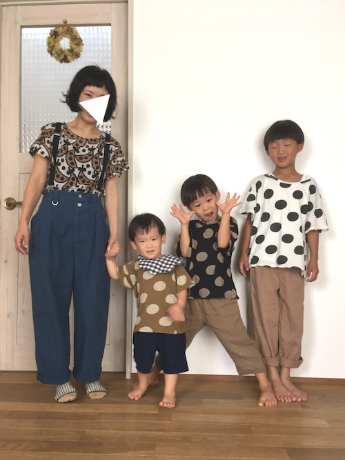 peu pres　プープレ　梨柄　なし柄　トップス　カットソー　プルオーバー peu pres 【定価1.8万】プープレ *トマト柄ミニポケBIG