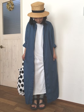 「Shelly island（シェリーアイランド）のアイテム（レギンス/スパッツ）」を使った、さにさん（レディース・150cm）の夏コーディネート