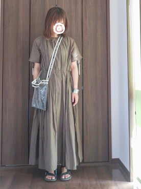 「N.O.R.C（ノーク）のアイテム（ワンピース/ドレス）」を使った、yuriさん（レディース・157cm）の夏コーディネート