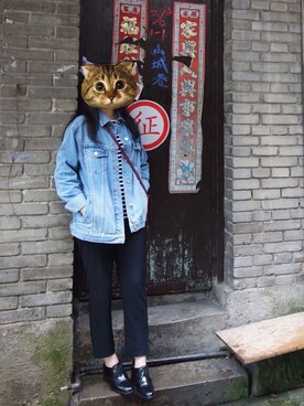 「Jack Willsのアイテム（トップス）」を使った、冷喵さん（レディース・157cm）の春コーディネート