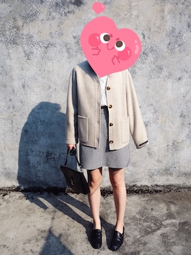 「Jack Willsのアイテム（トップス）」を使った、冷喵さん（レディース・157cm）の秋コーディネート